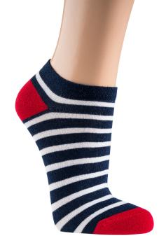 Preview: 6 Paar TippTexx 24 Damen Sneakersocken Maritim